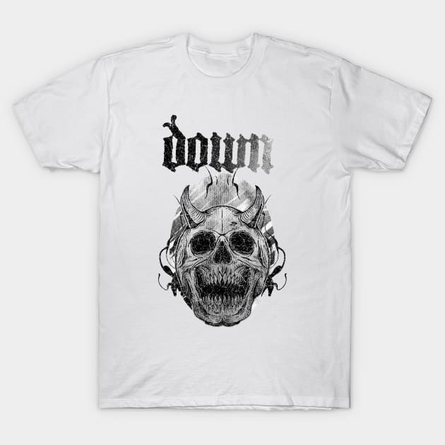 Down, Mad Band T-Shirt by Zaemooky